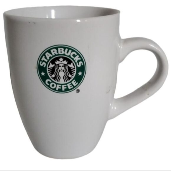 2007 WHITE Starbucks Coffee 6.7 oz Espresso Cup Mug Ceramic Green Siren - Picture 9 of 9